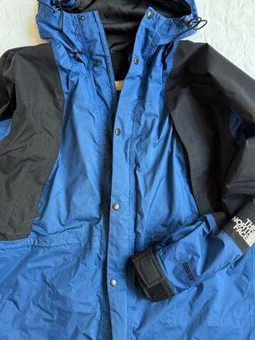 Men’s North Face Gore-Tex Mountain Jacket Shell Only Blue Black Sz L